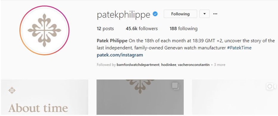 Patek Philippe Instagram