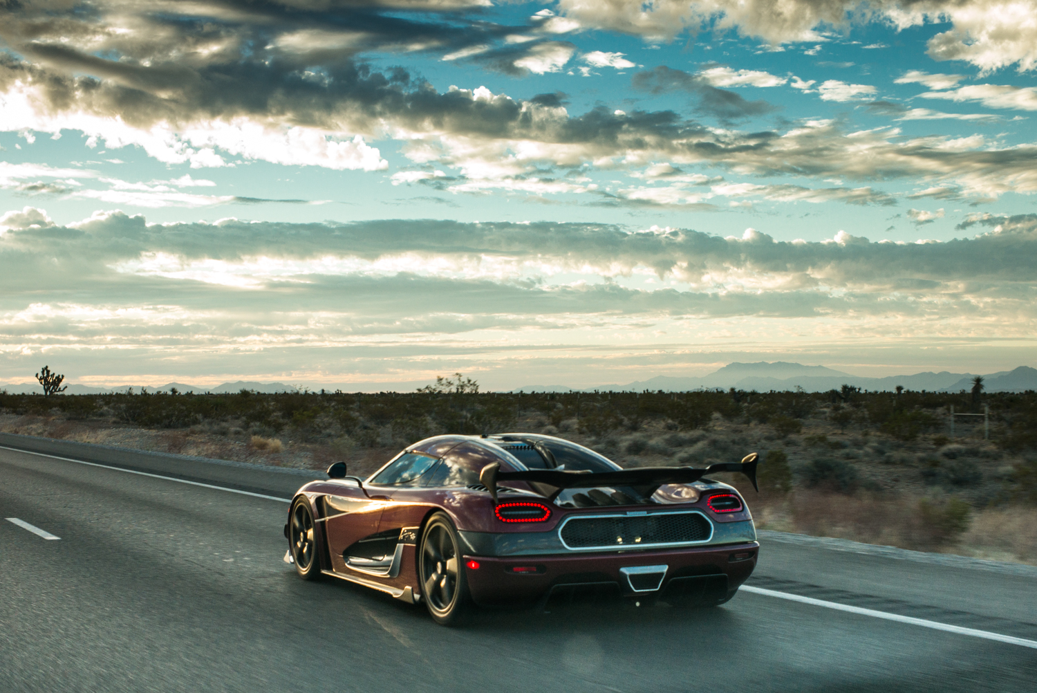 Agera RS in Nevada for Fastest production vehicle title in Nevada 